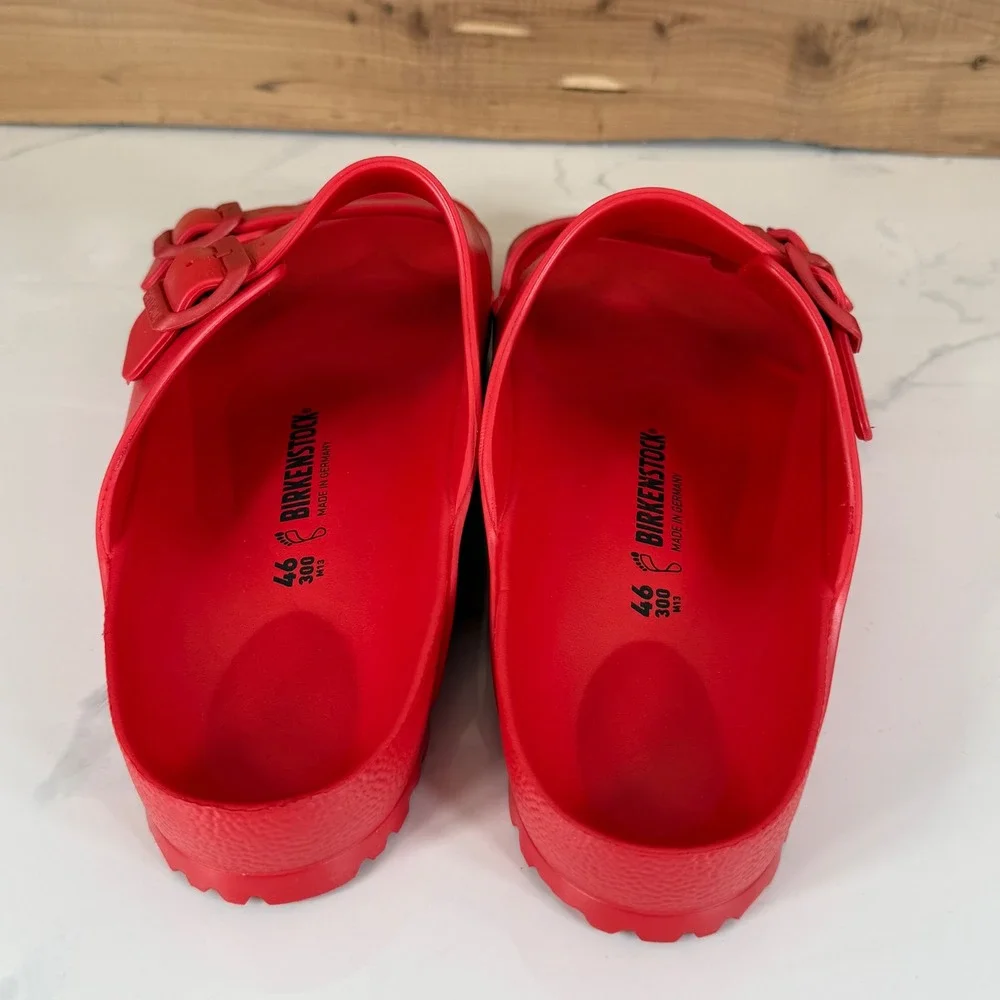 Birkenstock Arizona Essentials EVA Red Sandals Mens 13 EU 46 Waterproof Slides